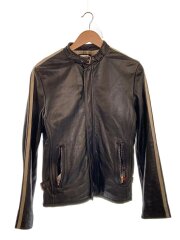 画像：シングルライダースジャケット/S/レザー/BLK/3161002