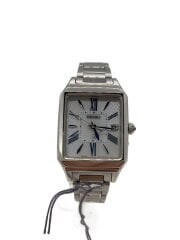 画像：ソーラー腕時計/アナログ/ステンレス/WHT/SLV/1B32-0BB0