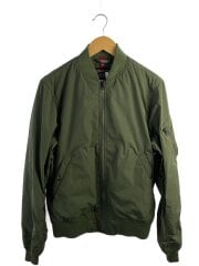 画像：フライトジャケット/M/ポリエステル/KHK/無地/TA1450-019