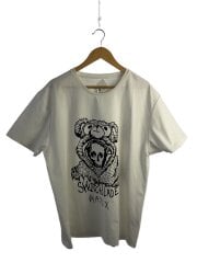 画像：MAXSIX SKULL BEAR TEE/Tシャツ/L/ポリエステル/WHT