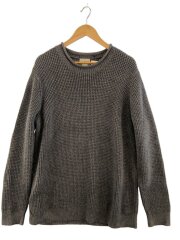 画像：ロールネックセーター/ニット・セーター(厚手)/L/コットン/GRY//