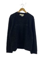 画像：ニット・セーター(厚手)/XL/ポリエステル/BLK/無地/ボアフリーススウェット