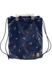 画像：馬柄/ナップサック/バッグ/--/NVY/総柄