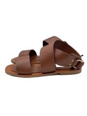 画像：Flat Belt Sandals/サンダル/38/BRW/レザー