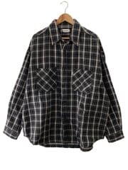 画像：長袖シャツ/L/コットン/GRY/チェック/CTE-25A407/Heavy Flannel Check//