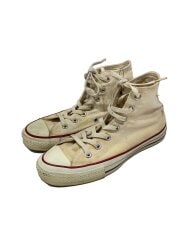 画像：90S/USA製/ALL STAR/ハイカットスニーカー/US6/IVO/キャンバス