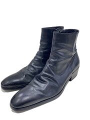画像：ブーツ/26cm/BLK/レザー/日本製/
