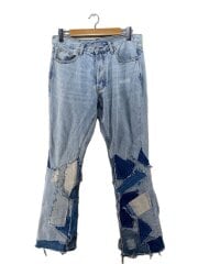 画像：PATCH FLARE DENIM/ブーツカットパンツ/32/デニム/BLU