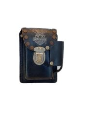 画像：シガレットケース/レザー/BLK/メンズ