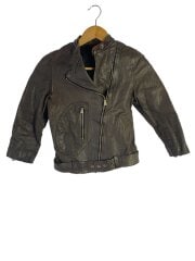 画像：レザージャケット・ブルゾン/S/羊革/BRW