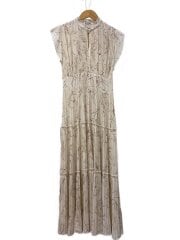 画像：ノースリーブワンピース/1/ヘンプ/IVO/総柄