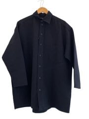 画像：ビッグシルエット長袖シャツ/--/ポリエステル/BLK/912・PAD-DC4180