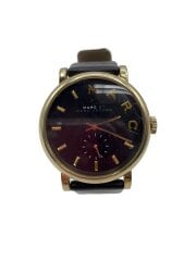 画像：クォーツ腕時計/アナログ/レザー/BLK/mbm1269