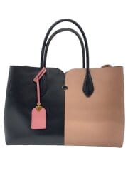 画像：ハンドバッグ/レザー/PNK/無地