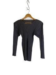 画像：長袖Tシャツ/3/ポリエステル/GRY/無地/PP04-JK602