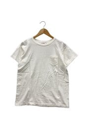 画像：Tシャツ/40/コットン/WHT/無地/クラシックポケットTee//