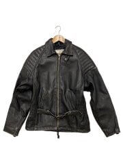 画像：EAGLE/レザージャケット・ブルゾン/--/レザー/BLK/使用感有