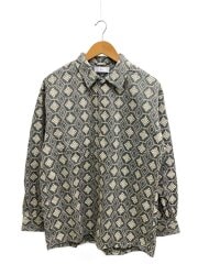 画像：長袖シャツ/1/コットン/総柄/um-shls15ex231