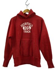 画像：70s/単色赤/最初期/USA製/パーカー/M/コットン/RED/ヨゴレ・ダメージ有