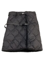 画像：REVERSIBLE QUILTED DOWN SCARF/ナイロン/BLK/UX-L01-924-1