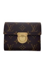 画像：ポルト・フォイユ・コアラ_モノグラム・キャンバス/PVC/BRW/レディース