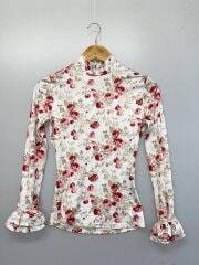 画像：RUFFLEELASTICTOP/長袖カットソー/M/ポリエステル/WHT/総柄/VW-AW25-T12