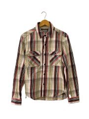 画像：union work shirt/長袖シャツ/15/コットン/BEG/チェック//