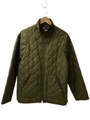 画像：キルティングジャケット/--/ポリエステル/KHK/無地/3353-7612