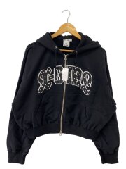 画像：STUDED LOGO ZIP UP SWEAT HOODIE/M/コットン/BLK/105261012005//