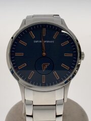 画像：クォーツ腕時計/アナログ/ステンレス/NVY/SLV/SS