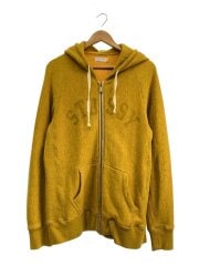 画像：ジップパーカー/L/コットン/YLW/プリント/0548-22-7366