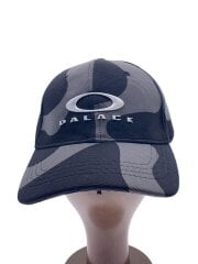 画像：内側ホツレ有/PALACE OAKLEY 6-PANEL キャップ//ポリエステル/GRY/カモフラ/メンズ//