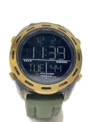 画像：クォーツ腕時計/CRUSHER/デジタル/ステンレス/BLK/KHK/SS/DZ-1901