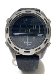 画像：クォーツ腕時計/CRUSHER/デジタル/ステンレス/BLK/BLK/SS/DZ-1894