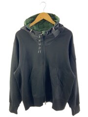 画像：ジップパーカー/MAGLIA CARDIGAN C/CAPPUCCIO/L/コットン/BLK