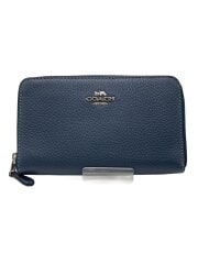 画像：2つ折り財布/レザー/NVY/レディース/C4124