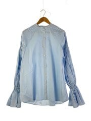 画像：長袖シャツ/FREE/コットン/BLU/無地/1222510044-0