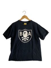 画像：Tシャツ/L/コットン/BLK/無地//