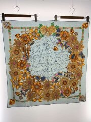 画像：must de cartier/スカーフ/シルク/BLU/花柄/レディース/ひまわり