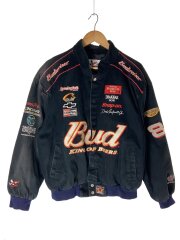 画像：ジャケット/L/コットン/BLK/Budweiser/シボレー/GOODYEAR/CININNATI/RITZ