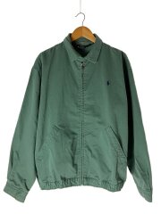 画像：ブルゾン/L/コットン/グリーン/無地/80s/スイングトップ/ハリントンジャケット
