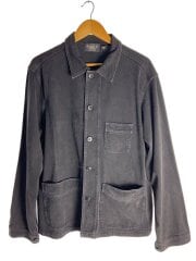 画像：カバーオール/L/コットン/BLK/無地/ブラックデニム/ヴィンテージ加工