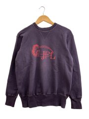 画像：両Vガゼット/インディアンヘッド/スウェット/40/コットン/パープル/紫//