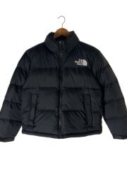 画像：SHORT NUPTSE JACKET_ショートヌプシジャケット/L/ナイロン/BLK/無地