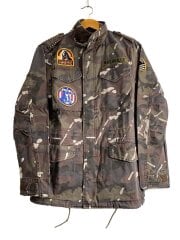 画像：ミリタリージャケット/S/コットン/GRN/カモフラ/0241AB02
