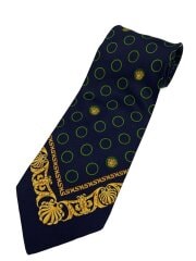 画像：ネクタイ/シルク/NVY/総柄/メンズ