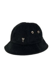 画像：バケットハット/--/コーデュロイ/BLK/無地/レディース