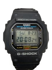 画像：クォーツ腕時計_G-SHOCK/デジタル/ラバー/BLK/BLK/プラスチック