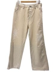 画像：authen/ボトム/31/コットン/WHT/ストライプ/aut-077h/vintage wide leg