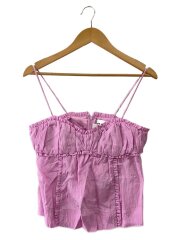 画像：24SS/Shiny Tech Strap Top/36/ビスコース/PNK/F8907